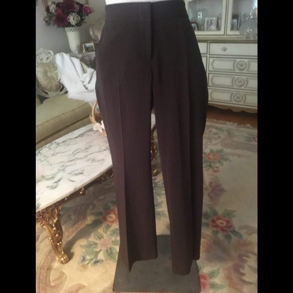 Bcbg Brown Bootcut Dress Pants 2 Front Pockets 1 Back Pocket Size 4